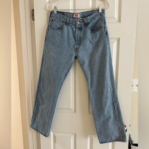 Vintage Levi's 501 Straight Fit Light Blue Jeans